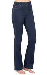 PajamaJeans - High-Waist Bootcut Indigo image number 1