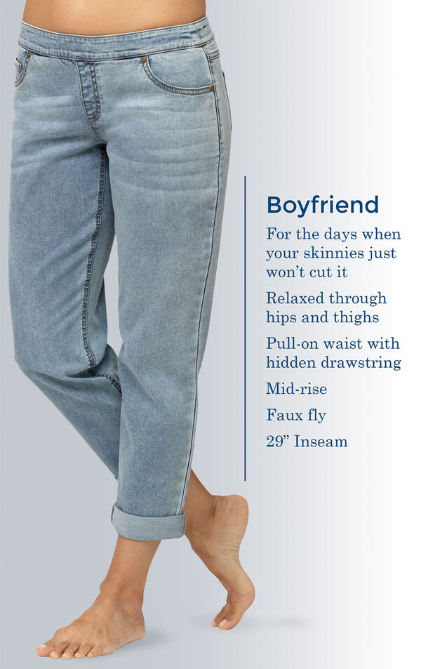 PajamaJeans&reg; Boyfriend Jeans