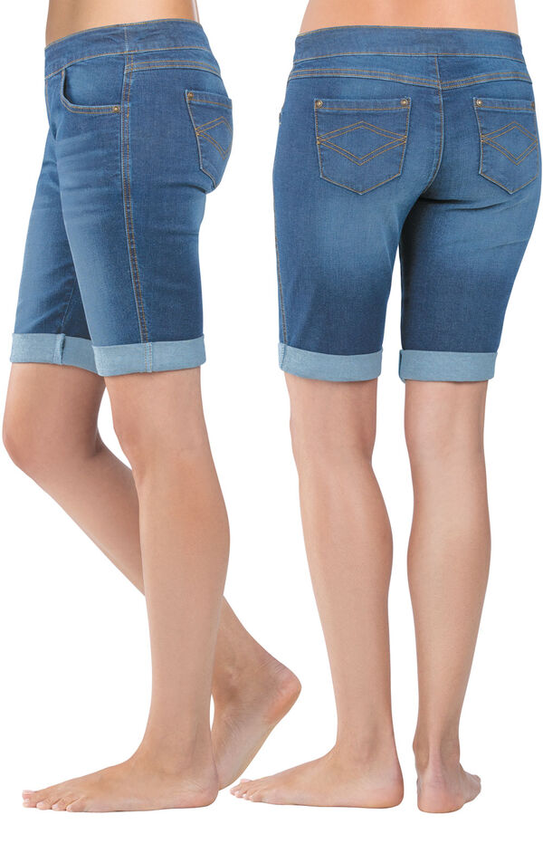 PajamaJeans&reg; Bermuda Shorts image number 1