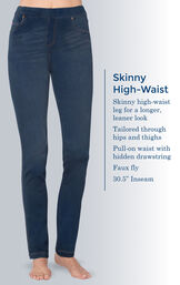 High-Waist Skinny Jeans image number 2