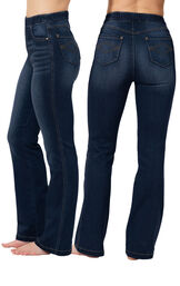 High-Waist Bootcut Jeans image number 1