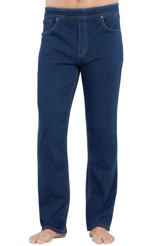 Model wearing PajamaJeans for Men - Bluestone Wash image number 0