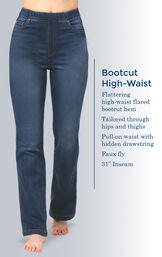 High-Waist Bootcut Jeans image number 2